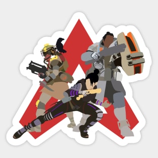 bloodhound, gibraltar,and wraith Sticker